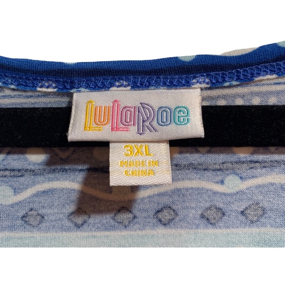 LuLaRoe Jessie Blue 3XL NWOT - Picture 6 of 7